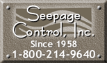 seepage control 1-800-214-9640